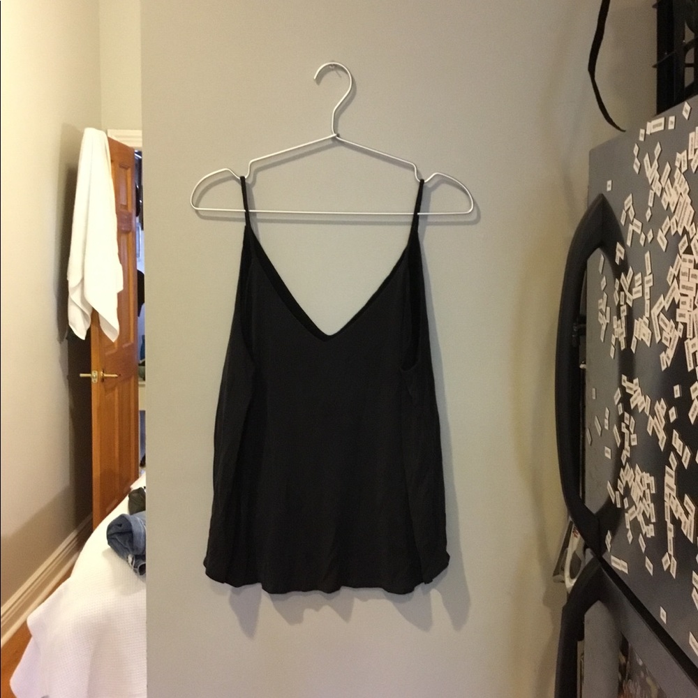 Minimalist black tank top